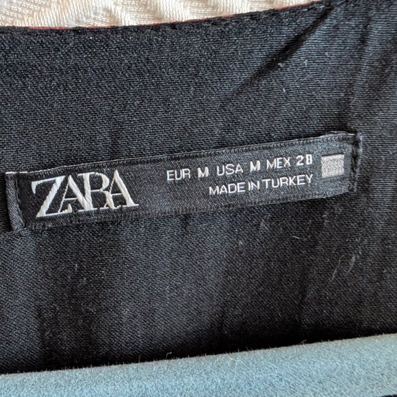 Zara Pink & Black Animal Print Draped Ruched Mini Dress Medium Blogger favourite - Picture 5 of 14